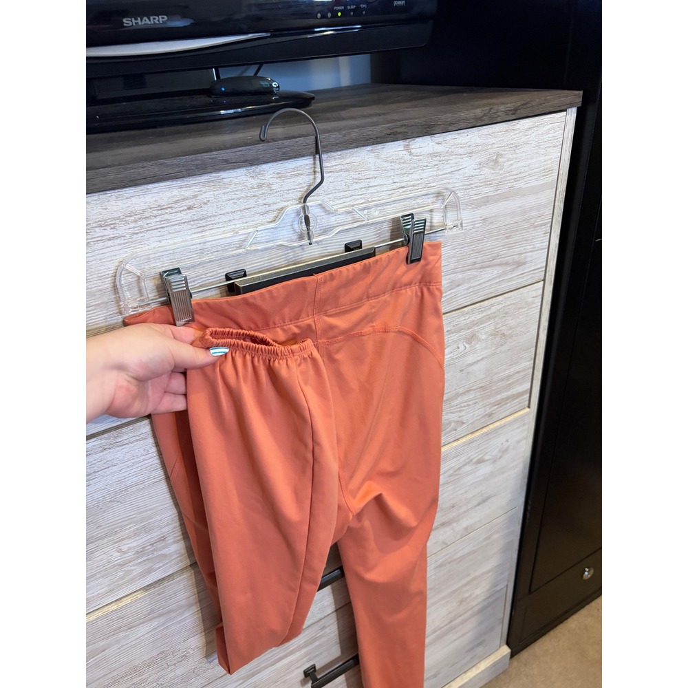 Free People Movement High Rise Free Style Pants Coral Orange Joggers Womens S - Picture 2 of 7